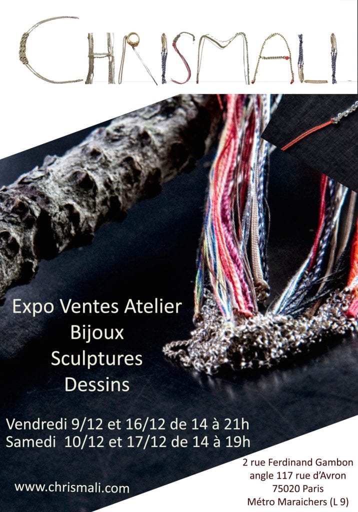 Expo vente atelier Chrismali