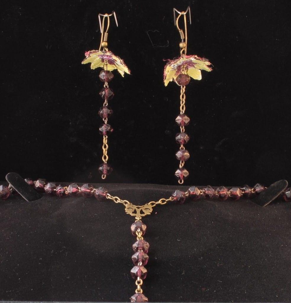 CHAPELET VIOLINE_transformé en collier + bo