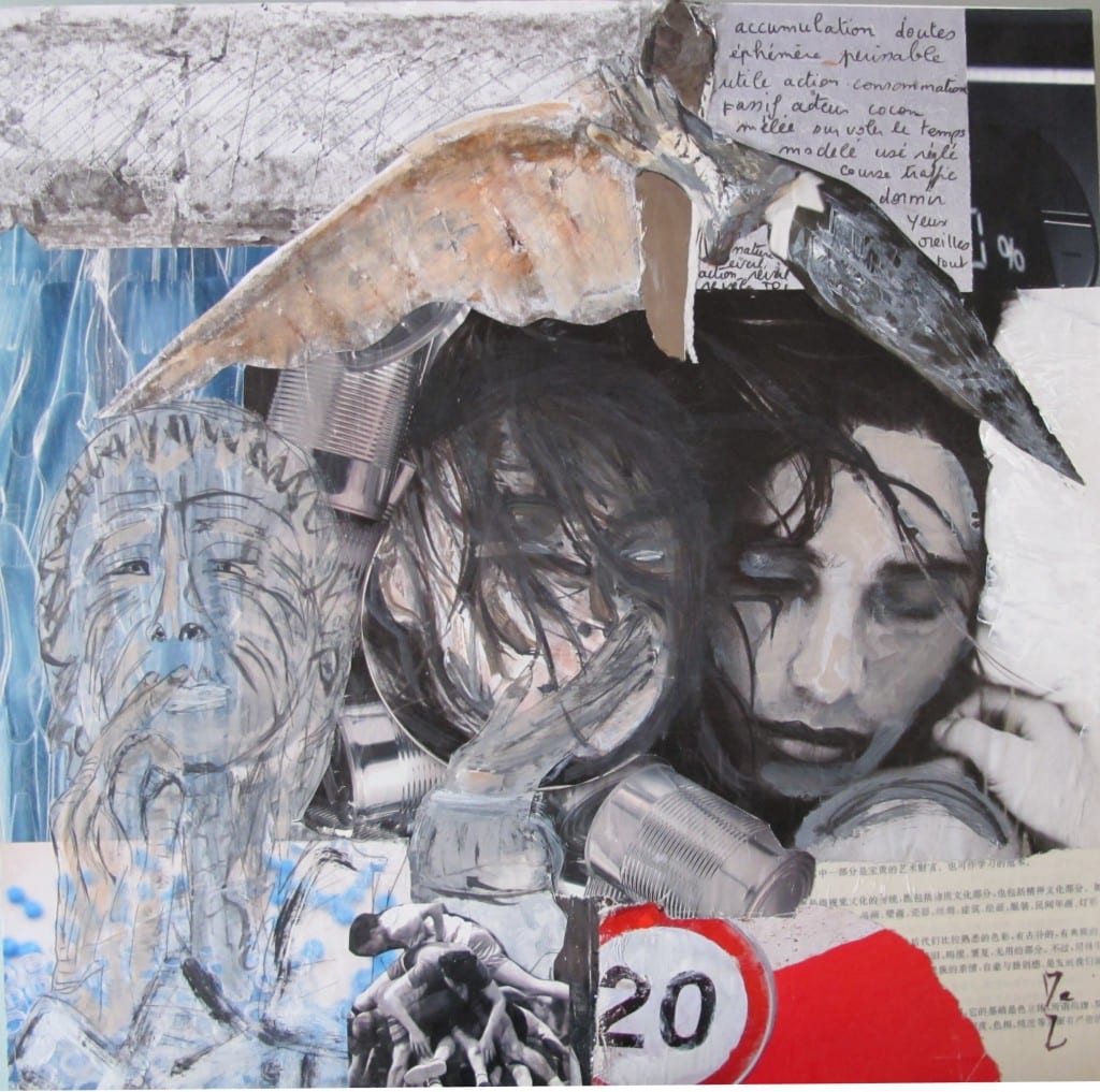 Accumulation- techniques mixtes - 40*40