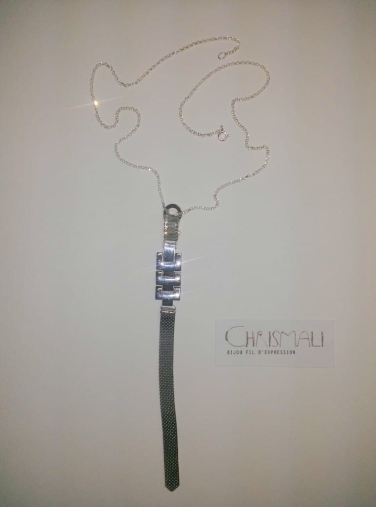 Collier avec élément de bracelet de montre