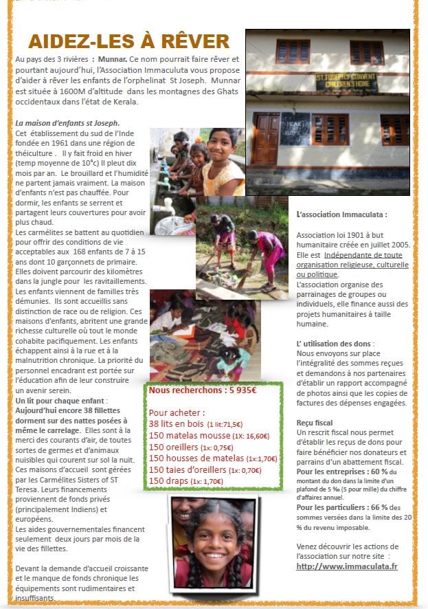 Immaculation projet Munnar