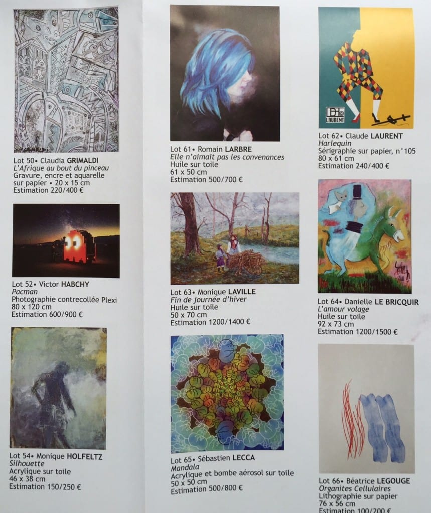 Ventes aux encheres secours populaire 2016 Enfants des arts (4)