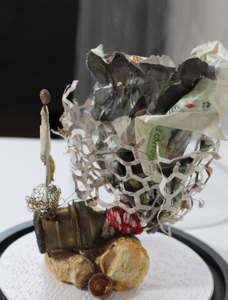 Chrismalii -, L'homme et sa maison, comme un escargot -expo du cercle des artistes de Paris