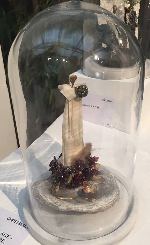 Chrismali l-la princesse coquillage - expo du cercle des artiste de Paris