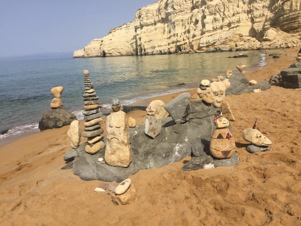 Balanced Rock Matala Red Beach