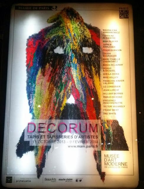 Décorum, l&rsquo;expo tapis du Musée d&rsquo;Art Moderne, pour découvrir le tapis autrement.