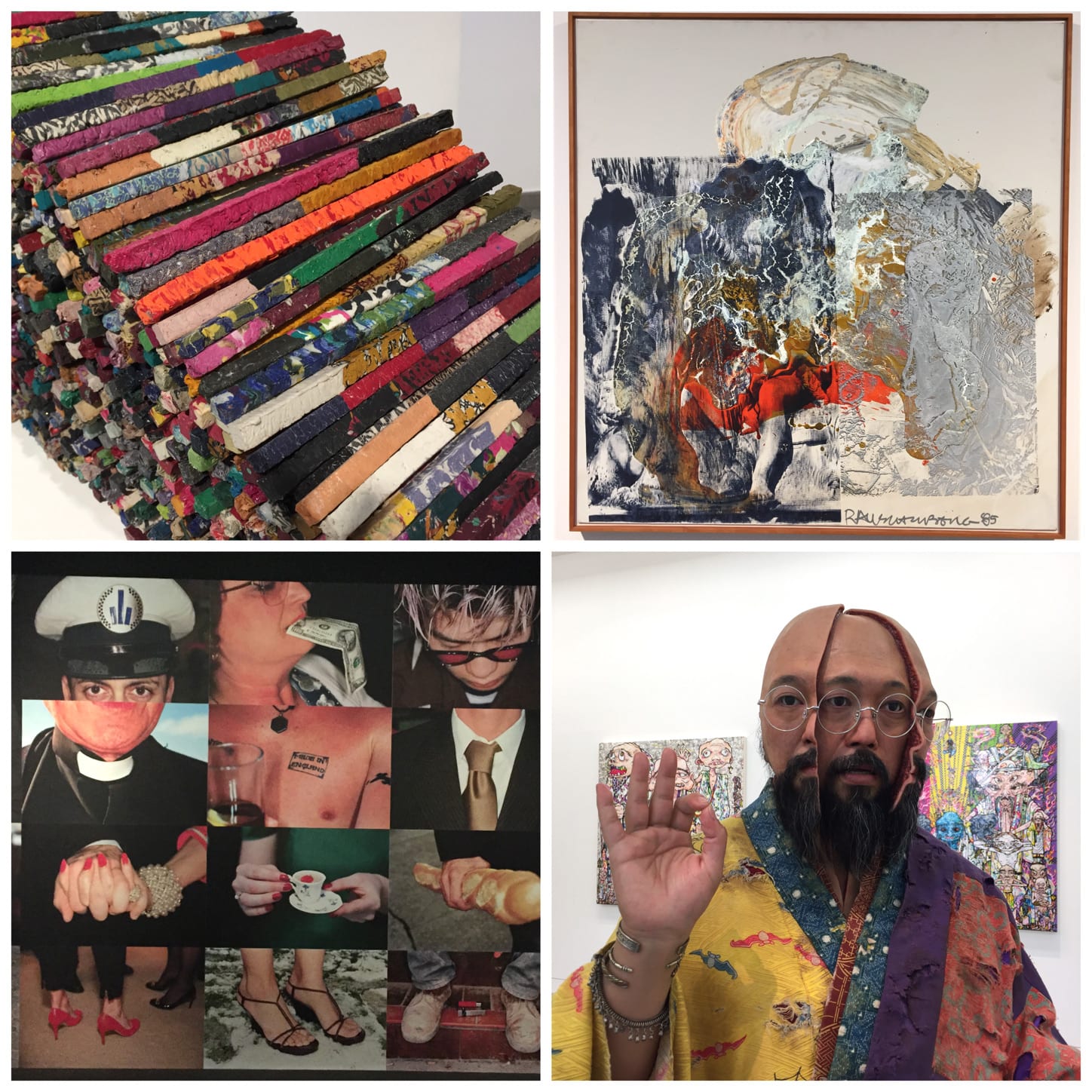Magritte, Rauschenberg, Murakami, MMM, Manish Nai