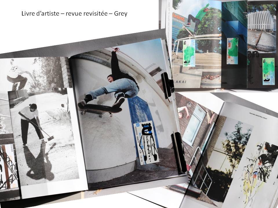 Re-vue - Grey - livre d'artiste -Chrismali