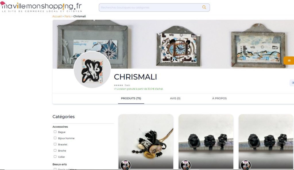 Ma Ville Mon Shopping -Chrismali Boutique